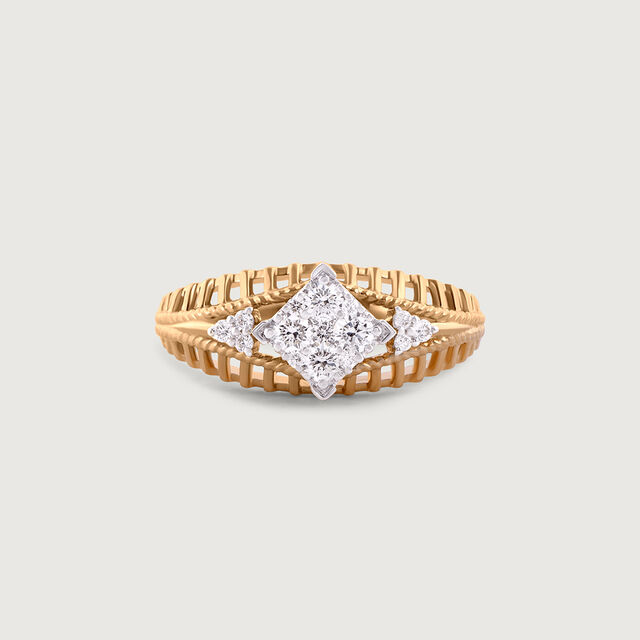 Love Lock Gold & Diamond Finger Ring,,hi-res image number null