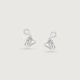 Radiant Clustre Silver Stud Earrings,,hi-res view 3