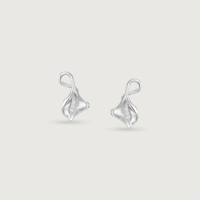 Radiant Clustre Silver Stud Earrings,,hi-res image number null
