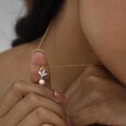 Lotus Elegance Pearl Diamond Pendant,,hi-res view 2