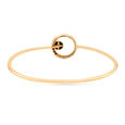 18 KT Yellow Gold Gleaming Circle Diamond and Onyx Bangle,,hi-res view 4