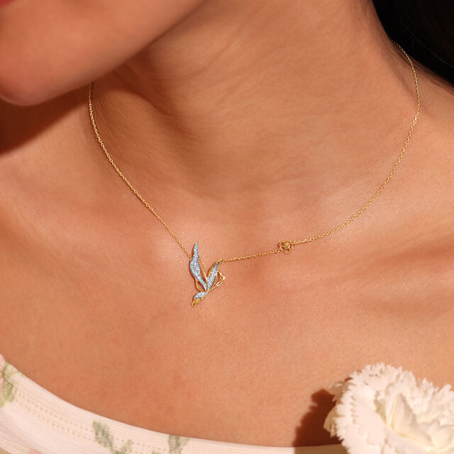 Enchanted Butterfly Diamond Necklace,,hi-res image number null