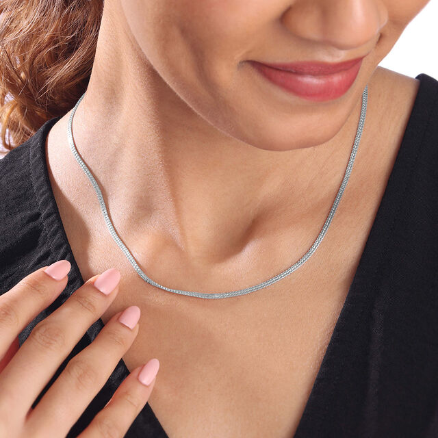 Glossy Sleek Silver Chain,,hi-res image number null