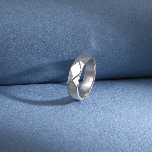 Refined Ridge Silver Ring,,hi-res image number null