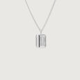 Polished Edge Silver Necklace,,hi-res view 3