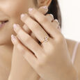 18 KT Yellow Gold Diamond Ring,,hi-res view 3