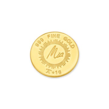 1 Gm 24 Karat Lotus Gold Coin