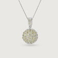 Peridot Splendour Silver Pendant for Women,,hi-res view 2