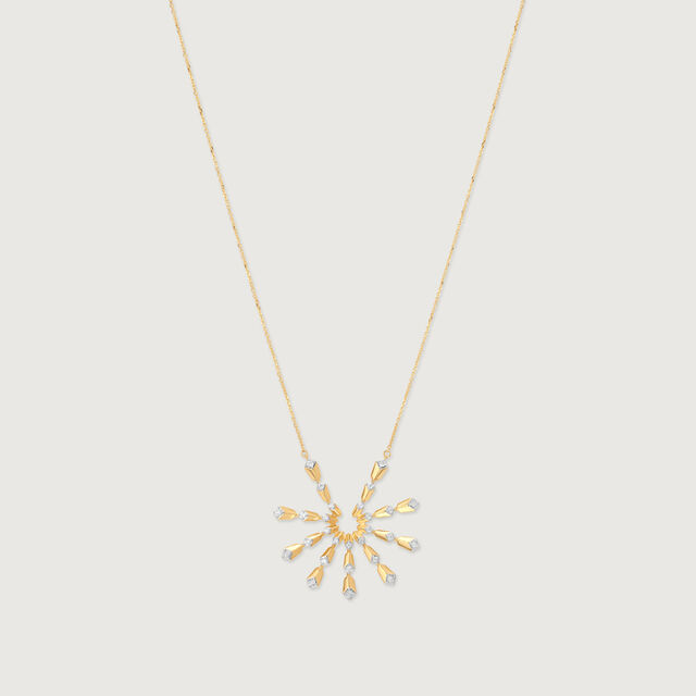 Radiant Burst Diamond Necklace,,hi-res image number null