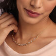 Dewdrop Cascade 18 Kt Gold & Diamond Necklace,,hi-res view 2