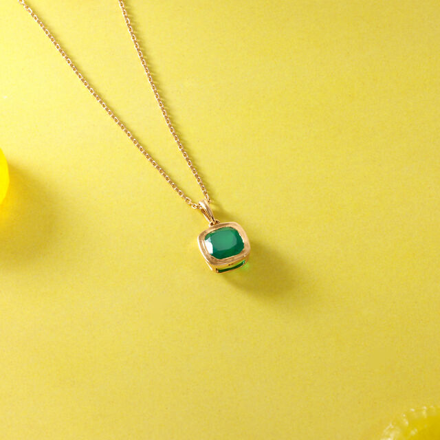 Lustrous Verdant Onyx Necklace,,hi-res image number null