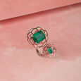 14KT Rose Gold Emerald Isle Finger Ring,,hi-res view 1