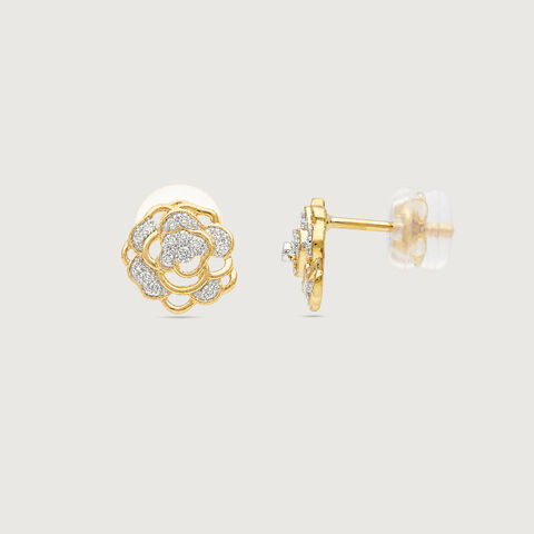 Layered Bloom Diamond Earrings