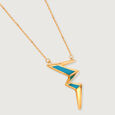 Thunderstruck Chic 18KT Gold Pendant and Chain,,hi-res view 4