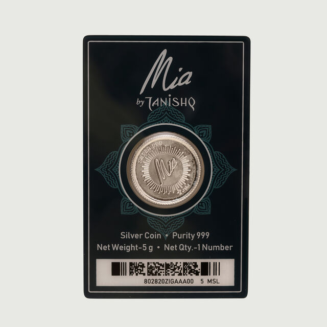 5 GM 999 Lotus Silver Coin,,hi-res image number null