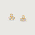 Honeycomb Harmony Diamond Stud Earrings,,hi-res view 3