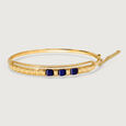 Pyramid Elevation Strip 18KT Lapis Lazuli Bangle,,hi-res view 3
