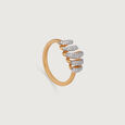 Spiral Symphony Gold & Diamond Finger Ring,,hi-res view 3