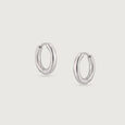 Glossy Chic Silver Earrings,,hi-res view 3