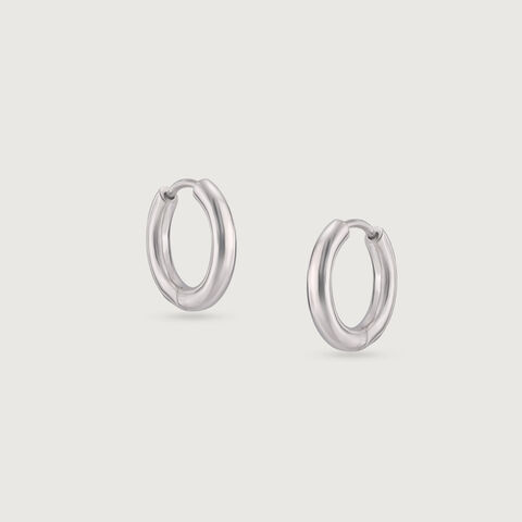Glossy Chic Silver Earrings