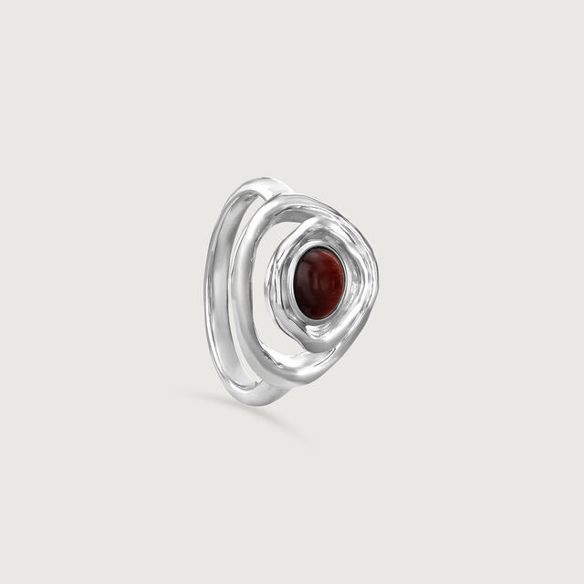 Earthy Waves Silver Ring,,hi-res image number null