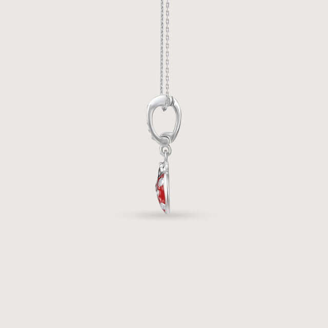 Playful Ladybird Silver Pendant,,hi-res image number null