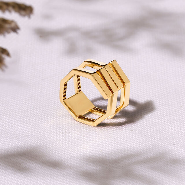 18KT Radiant Reverie Yellow Gold Ring,,hi-res image number null