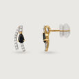 Elegant Cascade 14KT Sapphire & Diamond Earrings,,hi-res view 4