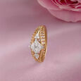 Love Lock Gold & Diamond Finger Ring,,hi-res view 1