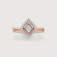 Vintage Glam Gold & Diamond Finger Ring,,hi-res view 4