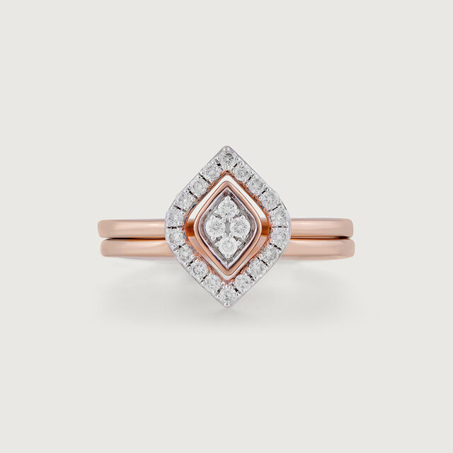Vintage Glam Gold & Diamond Finger Ring,,hi-res image number null