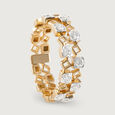 Sparkling Beats Gold & Diamond Finger Ring,,hi-res view 4