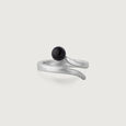 Bold Onyx Silver Ring,,hi-res view 4