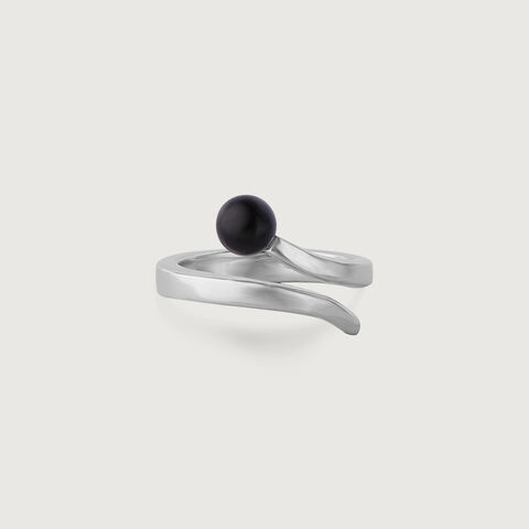 Bold Onyx Silver Ring