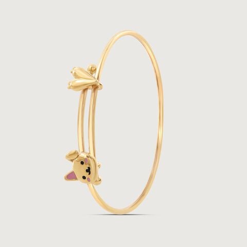 Cuddle Bear Gold Bangle
