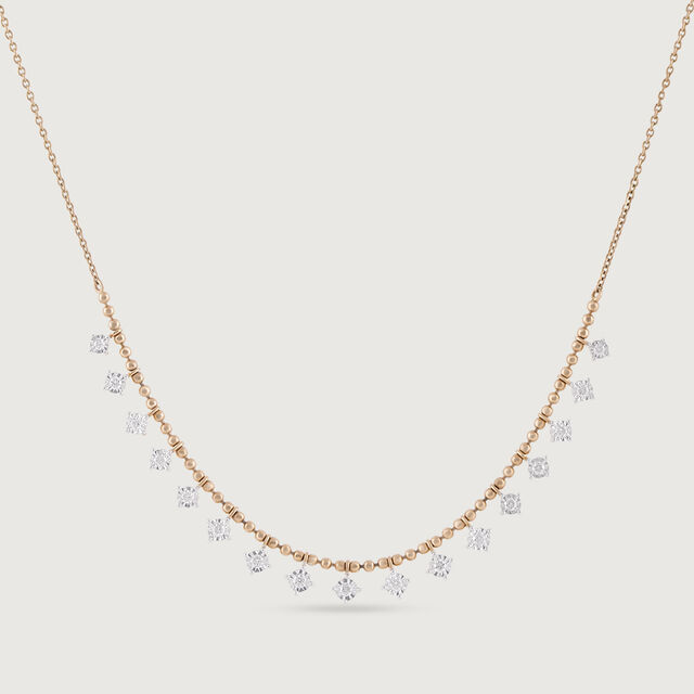 Radiant Strobe Gold & Diamond Necklace,,hi-res image number null