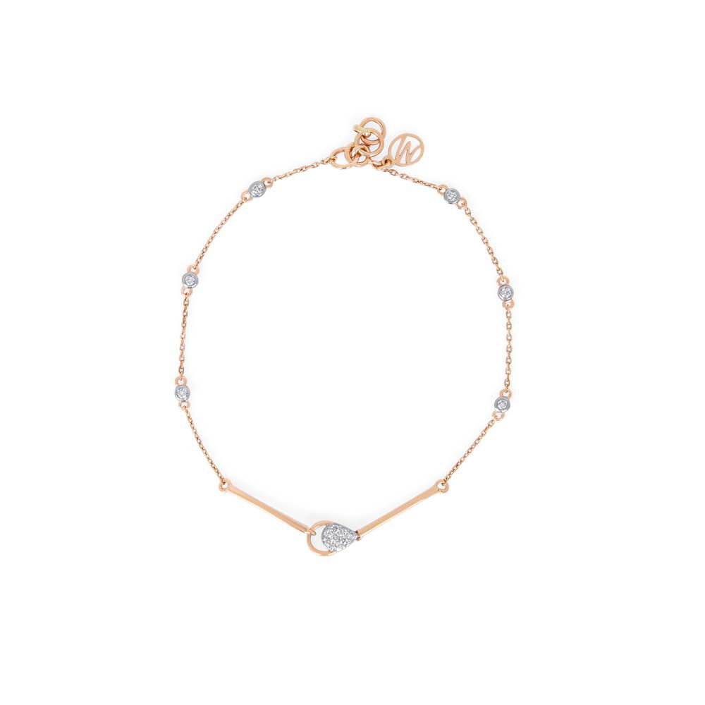 Rose gold bracelet | Gold diamond jewelry, Jewelry, Tanishq jewellery