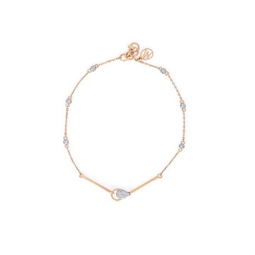 14 KT Rose Gold Eclectic Diamond Bracelet