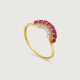 Red Elixir 14KT Ruby & Diamond  Finger Ring,,hi-res view 7
