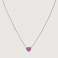 Playful Crush Silver Earrings and Necklace Set,,hi-res view 4