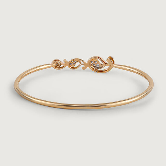 Paisley Paradise Gold and Diamond Bangle,,hi-res image number null