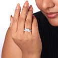 Blissful Ladybug Silver Ring,,hi-res view 2