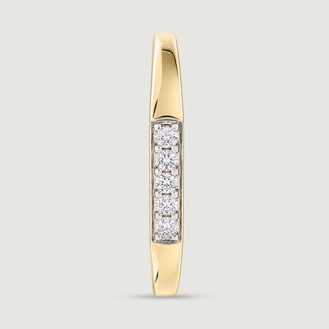 Sleek Angular Diamond Ring