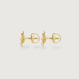 Blooming Radiance Gold Stud Earrings,,hi-res view 4