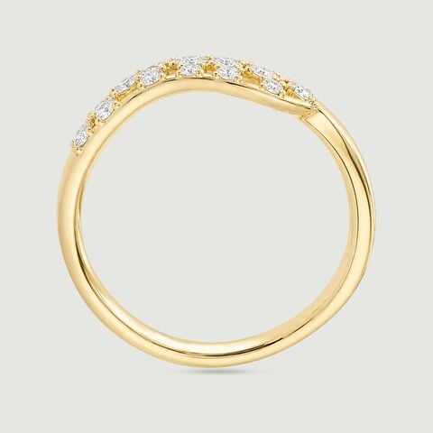 Edgy Checkered Diamond Ring