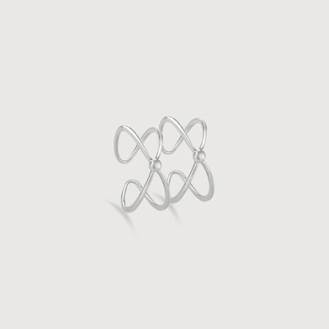 Modern Cross Silver Toe Rings