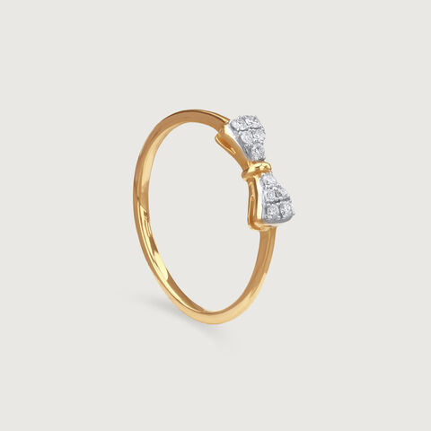 Cutie Bow Spark Diamond Ring