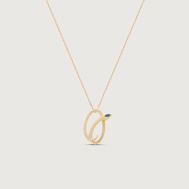 Verdant Serpent Gold Pendant,,hi-res image number null