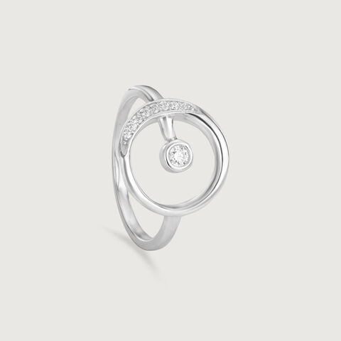 Modern Orbit Silver Ring