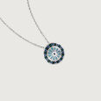 Midnight Mosaic Silver Pendant,,hi-res view 4